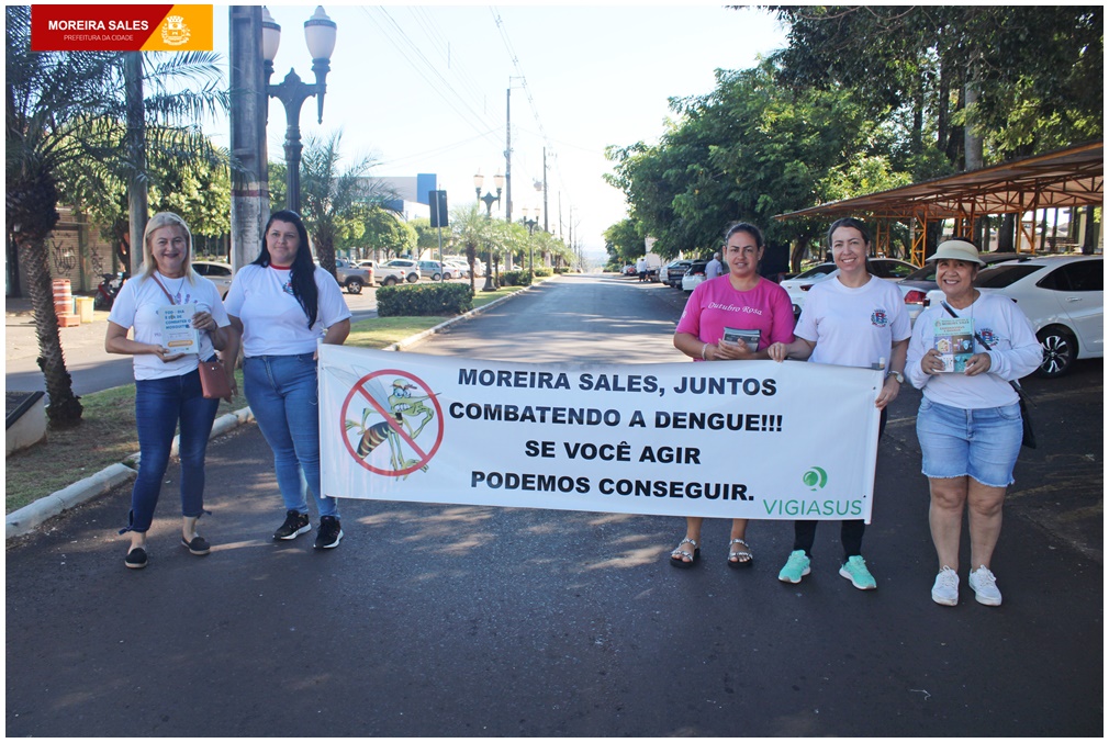 Agentes de endemias realizam manhã de conscientização ao dia D de Combate à Dengue